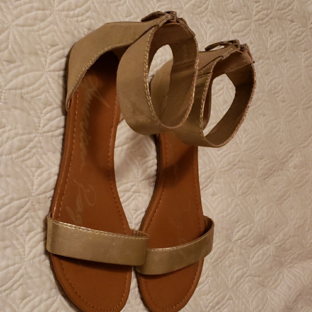 Gold sandals